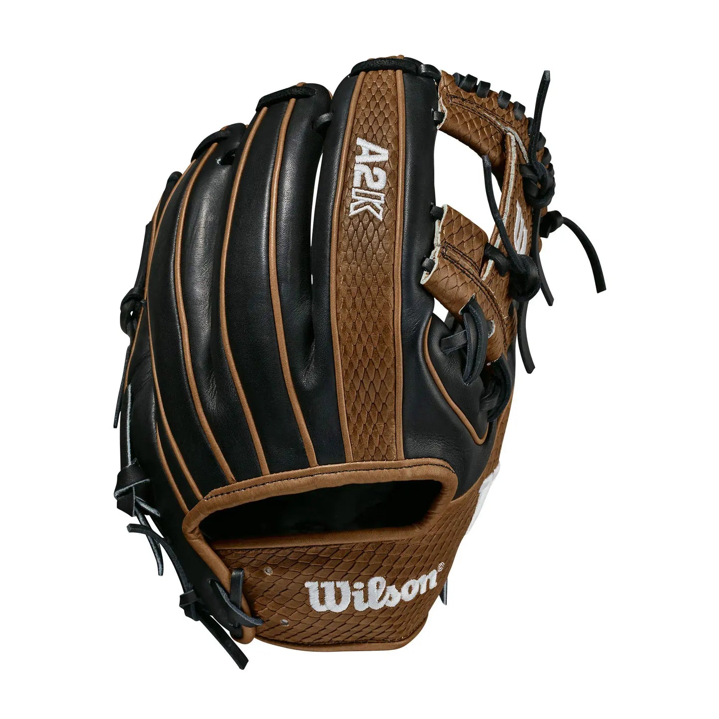 Wilson A2K 1786 pro stock select leather baseball glove in brown and black
