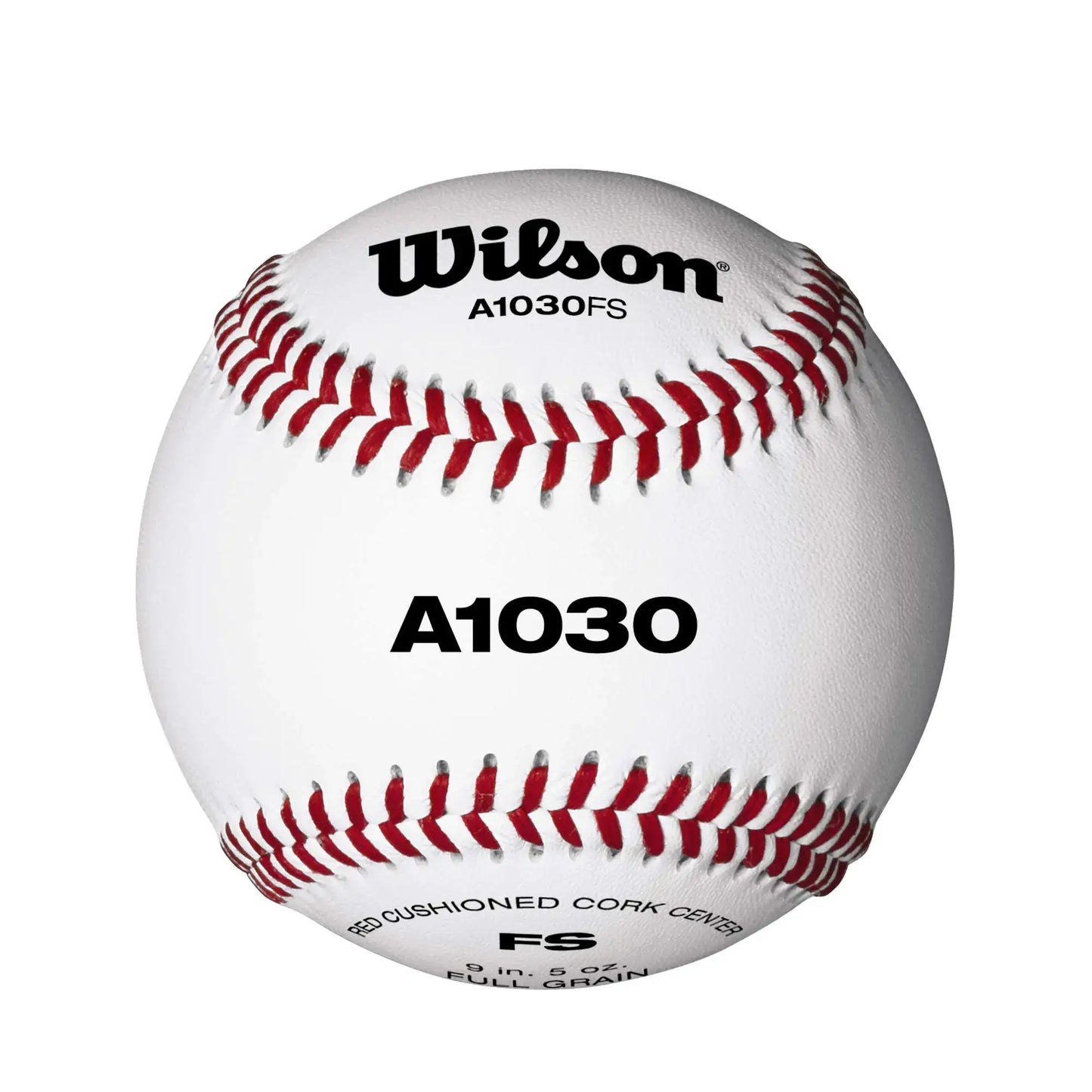 White baseball with red stitching from Wilson Champion Series Sporting Goods A1030 FS