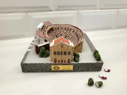 Miniature Wisconsin Badger Stadium replica model showcasing historic Badger stadium replica design