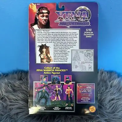 Back of Xena Series 2 Velasca Amazon Warrior action figure packaging from 1998