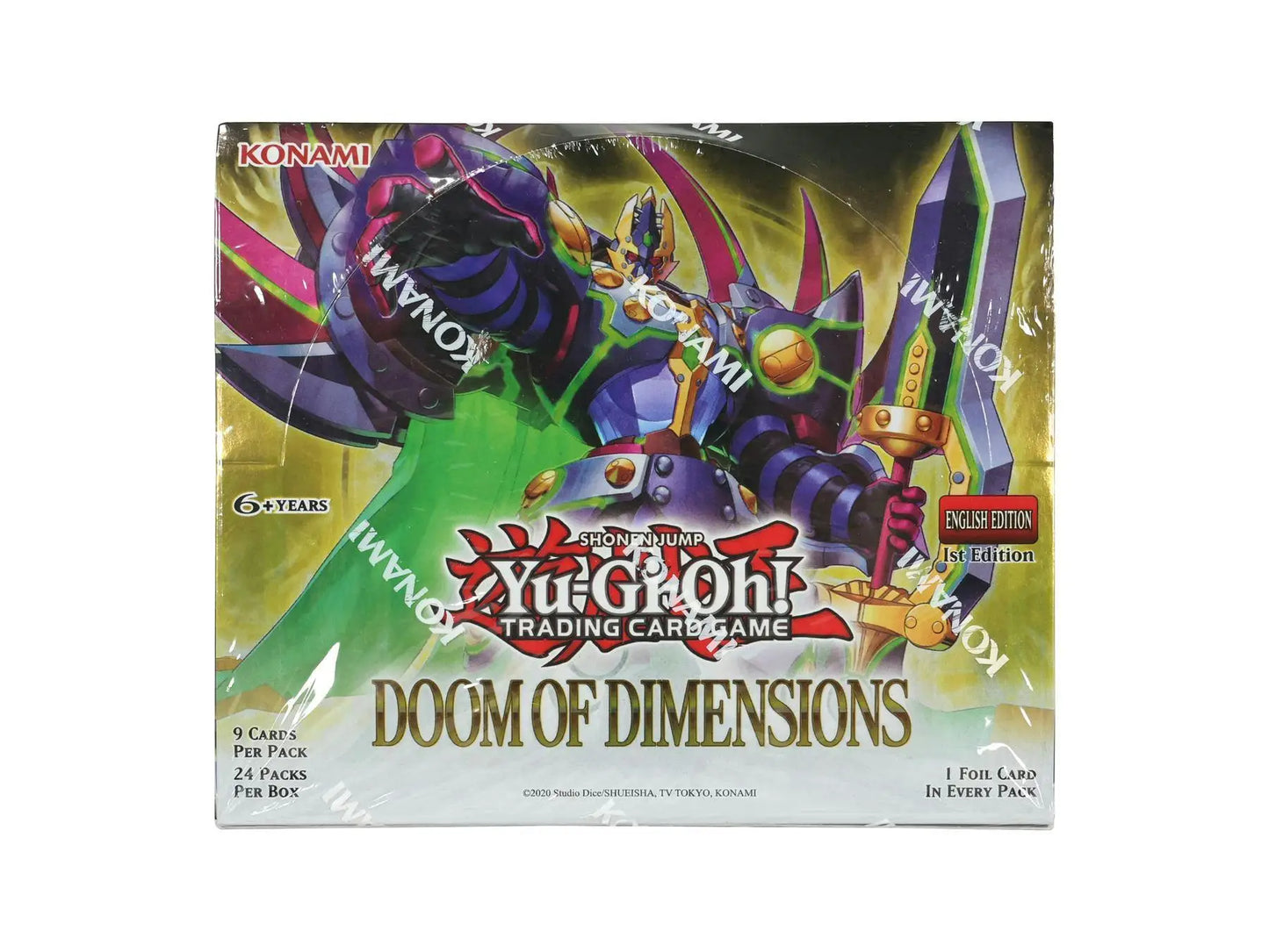 Sealed Yu-Gi-Oh Doom of Dimensions booster box for trading card game collection