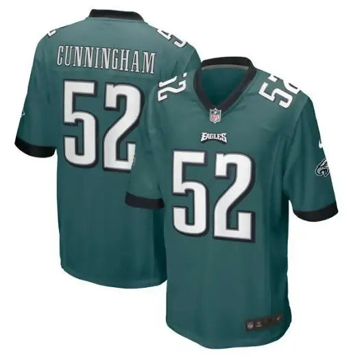Green Philadelphia Eagles Zach Cunningham Nike Game Jersey with 52 on the back