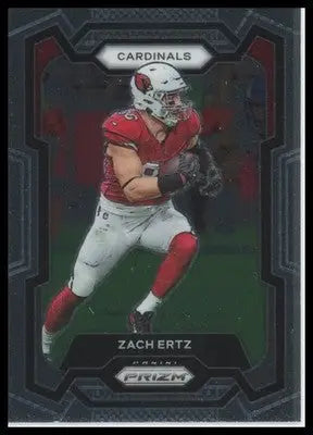 Zach Ertz 2023 Panini Prizm Arizona Cardinals trading card featuring Zach Ertz