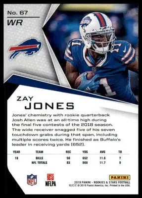 Zay Jones football card from Panini Rookies 2019 Panini Rookies & Stars Longevity