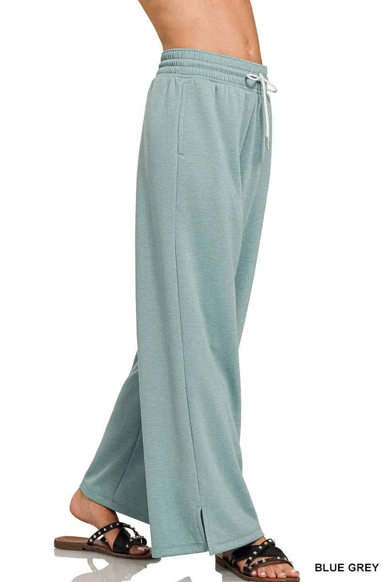 Zenana Scuba Drawstring Pants