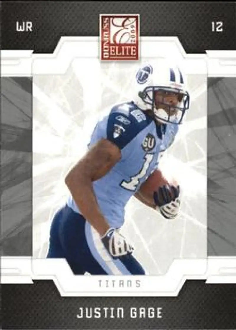 2009 Donruss Elite #95 Justin Gage NM-MT Titans