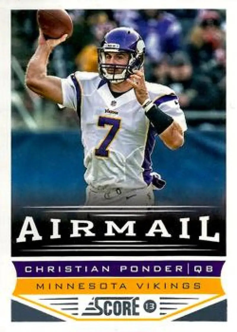 2013 Panini Score Air Mail #238 Christian Ponder NM-MT Vikings