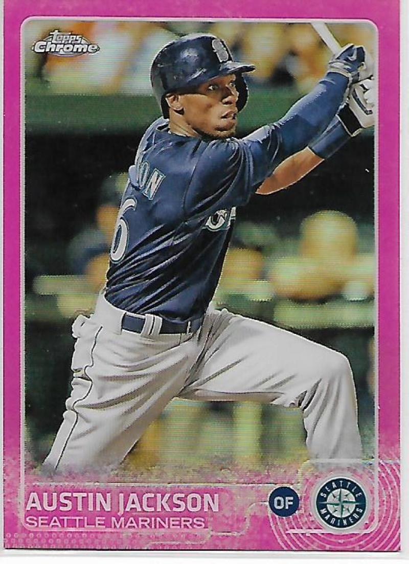 2015 Topps Chrome Pink Refractor #34 Austin Jackson NM-MT Mariners