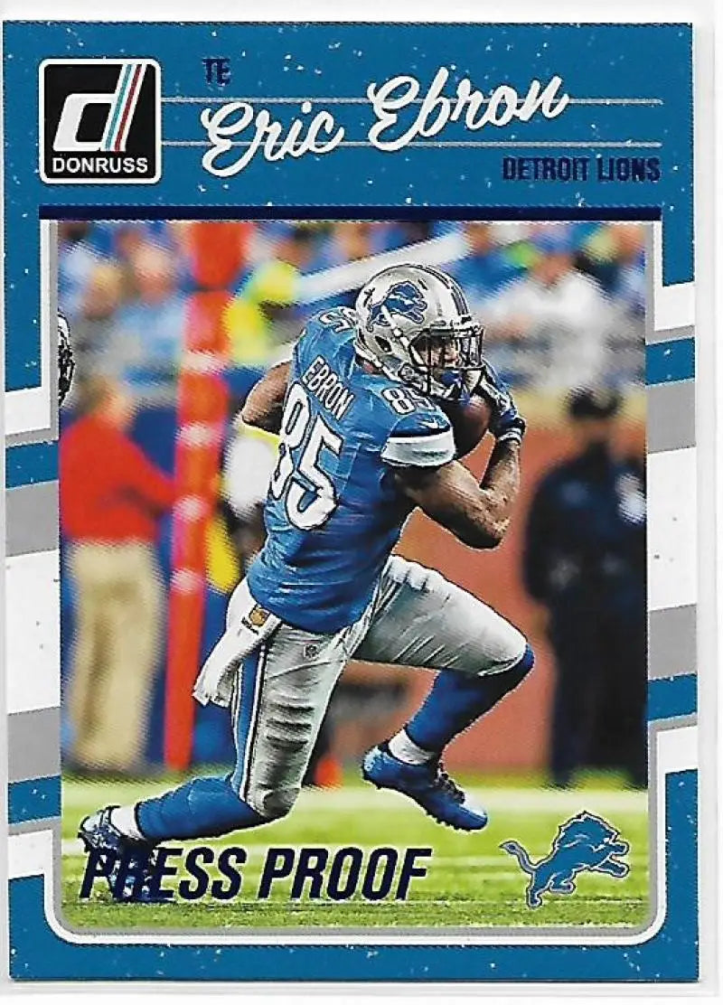 2016 Donruss Press Proofs Blue #99 Eric Ebron NM-MT Lions