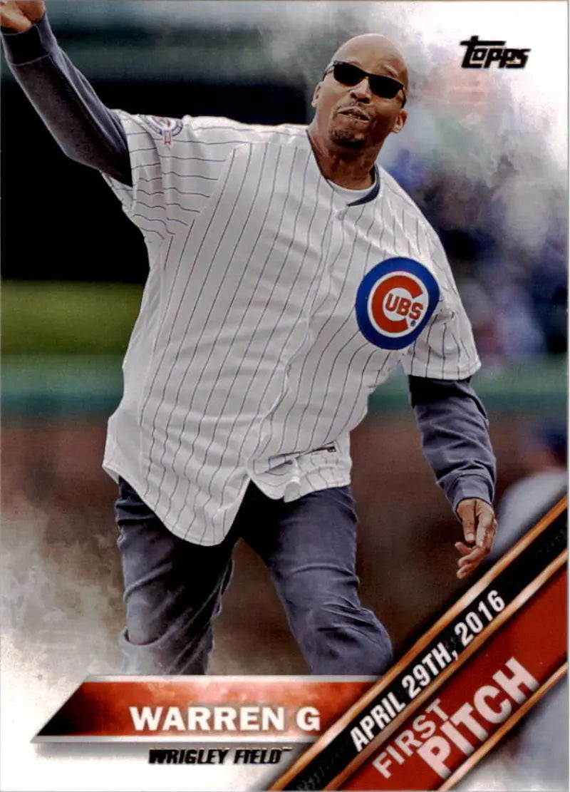 2016 Topps Update First Pitch #FP-3 Warren G NM-MT
