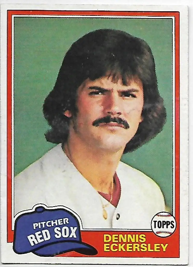 1981 Topps #620 Dennis Eckersley VG/EX Very Good/Excellent Red Sox