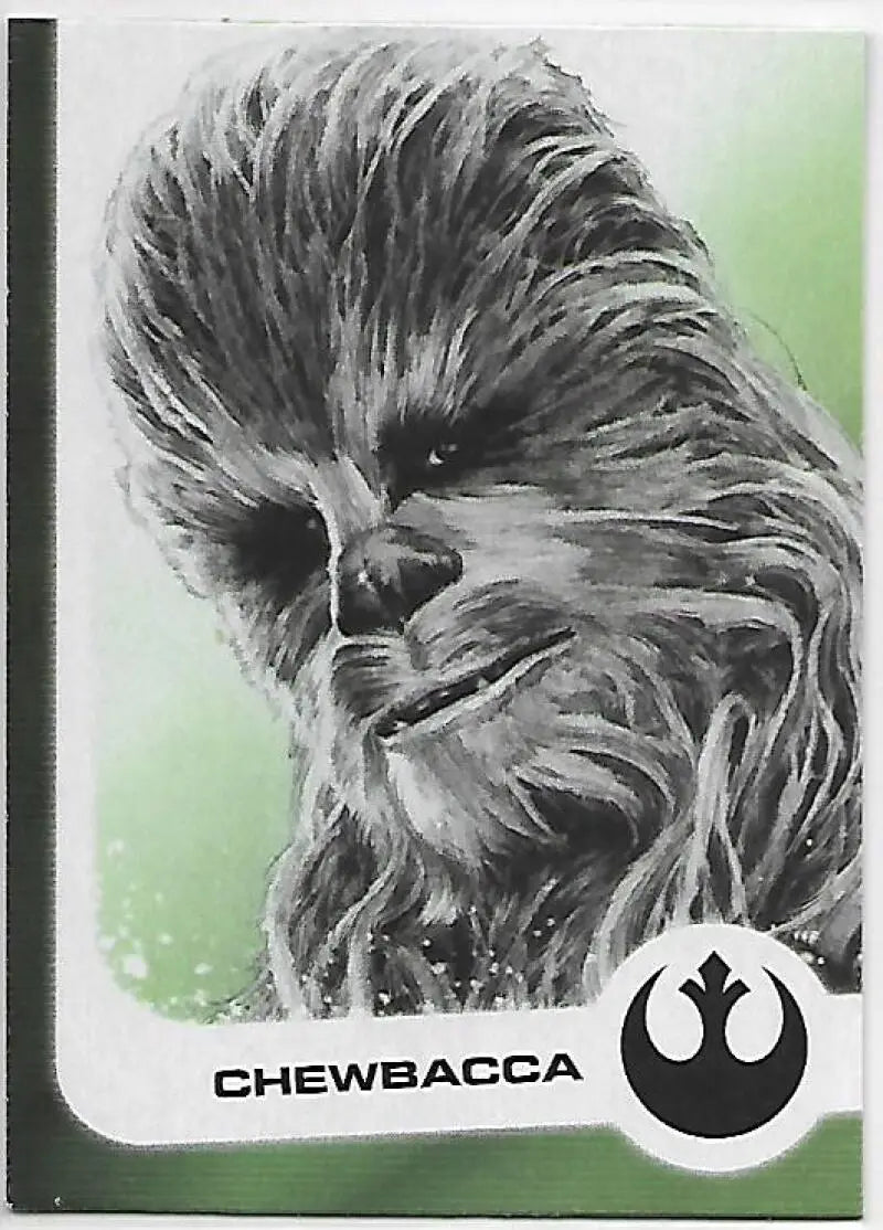 2017 Topps Star Wars Journey to The Last Jedi Illustrated Characters #7 Chewbacca NM-MT RC Rookie