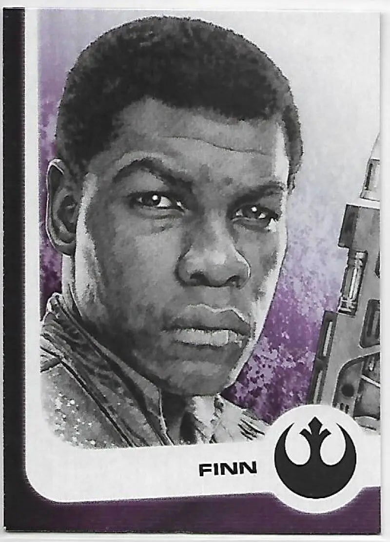 2017 Topps Star Wars Journey to The Last Jedi Illustrated Characters #9 Finn NM-MT RC Rookie