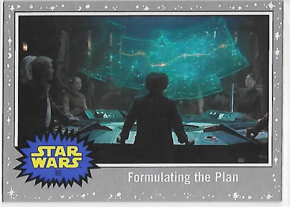 2017 Topps Star Wars Journey to The Last Jedi Silver Starfield #85 Formulating the Plan The Force Awakens NM-MT