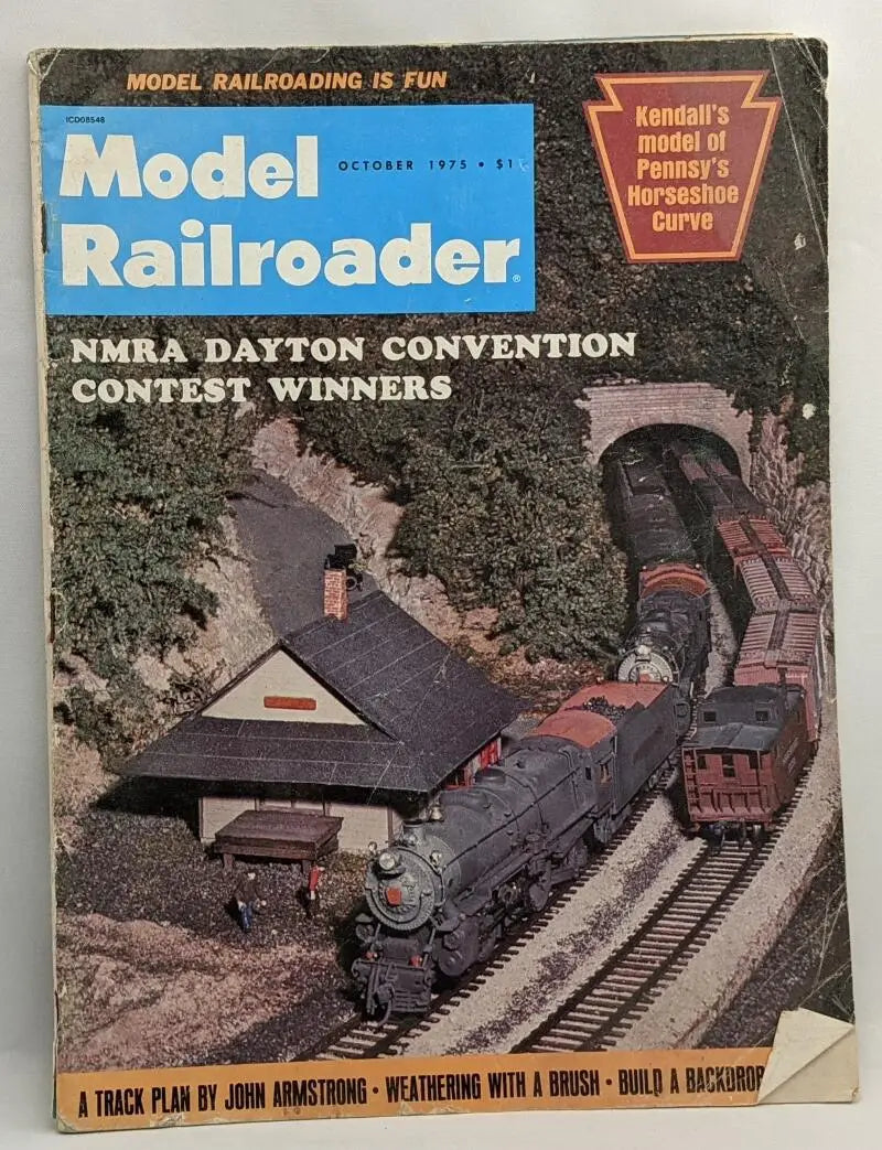 Model Railroader - October 1975 (Pennsy's Horseshoe Curve) magazine 
