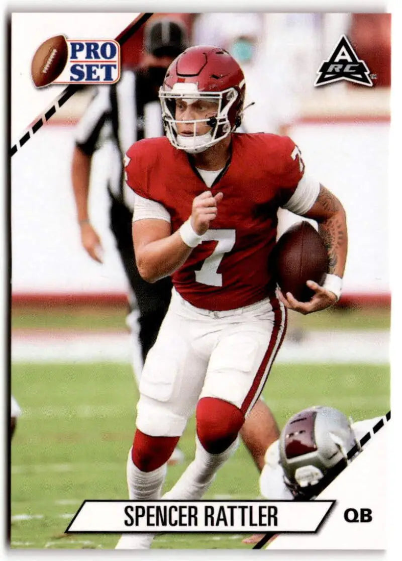 2021 Pro Set College Football Blaster #10 Spencer Rattler Amateur Rookie Card EX/NM RC Rookie