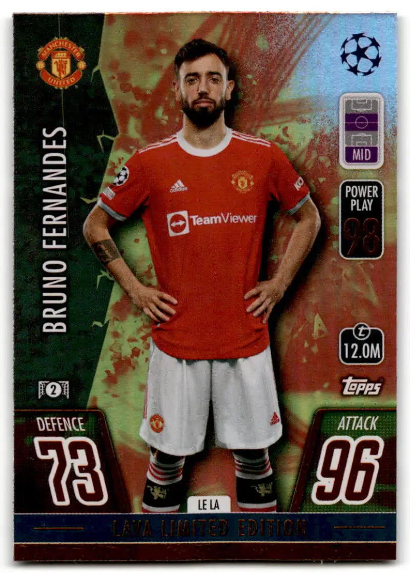2021-22 Topps Match Attax UEFA Champions League Limited Edition Exclusives #LE-LA Bruno Fernandes NM-MT