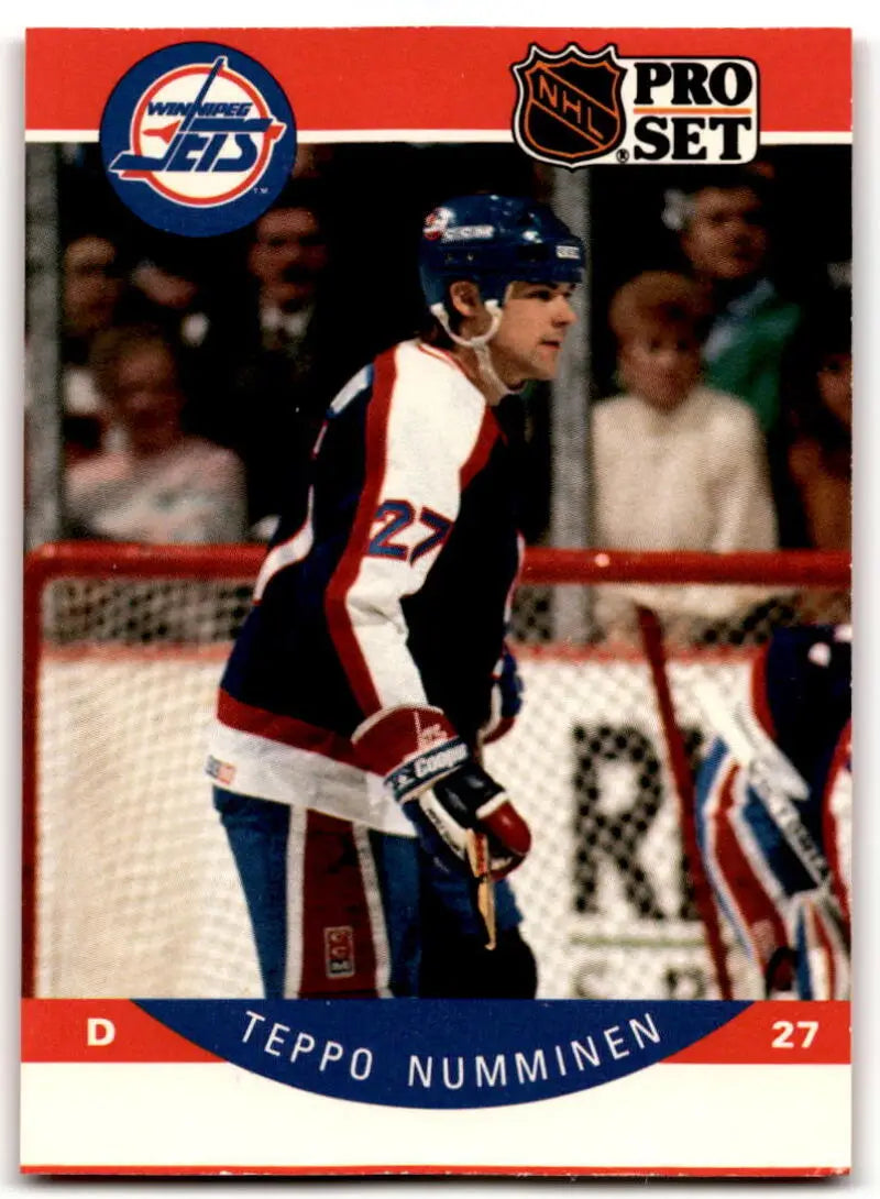 1990-91 Pro Set #334 Teppo Numminen EX Excellent RC Rookie 