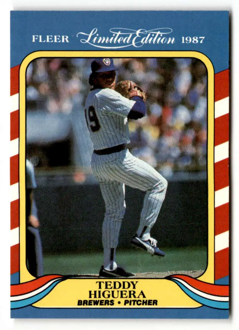 1987 Fleer Limited Edition #21 Teddy Higuera NM