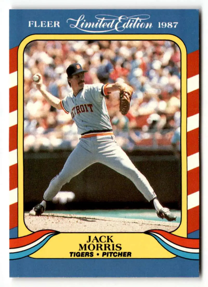 1987 Fleer Limited Edition #28 Jack Morris NM 