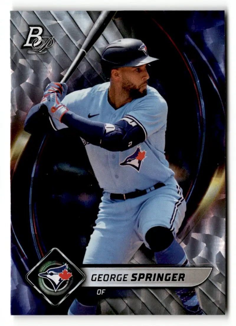 2022 Bowman Platinum Ice Foilboard #92 George Springer NM-MT