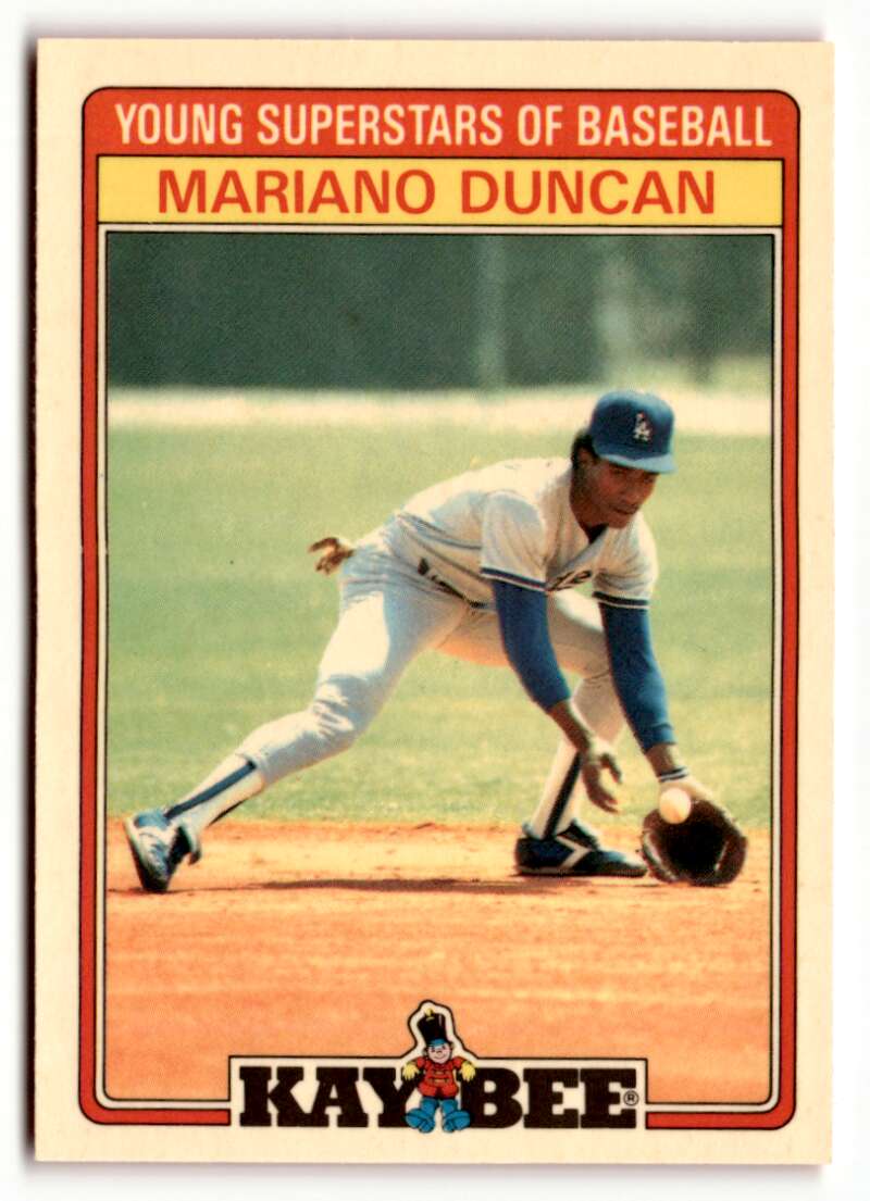 1986 Topps Kay-Bee Young Superstars of Baseball #8 Mariano Duncan NrMt-Mt 