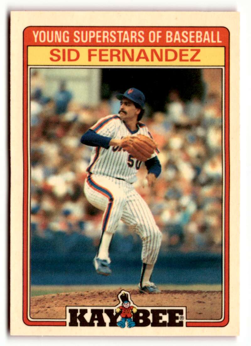 1986 Topps Kay-Bee Young Superstars of Baseball #10 Sid Fernandez NrMt-Mt 