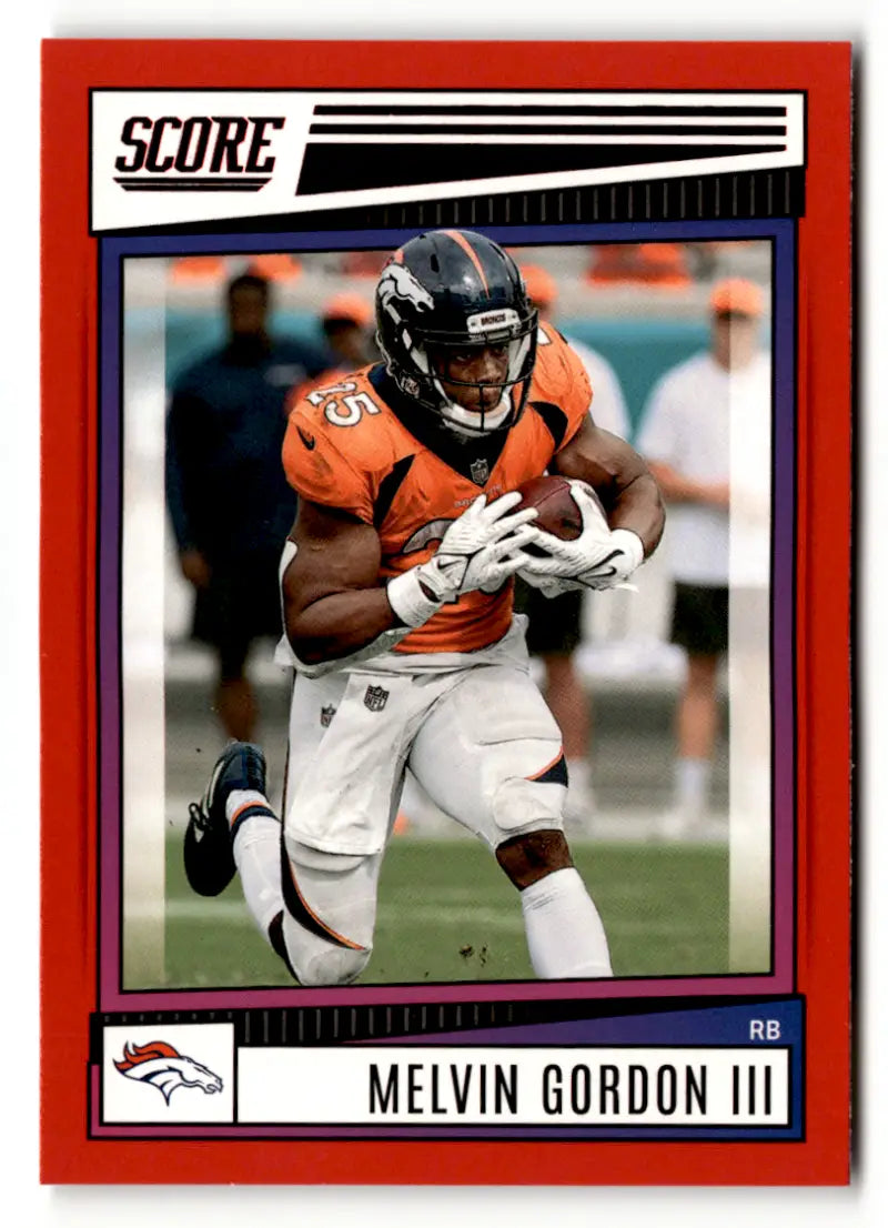 2022 Score Red #80 Melvin Gordon III NM-MT