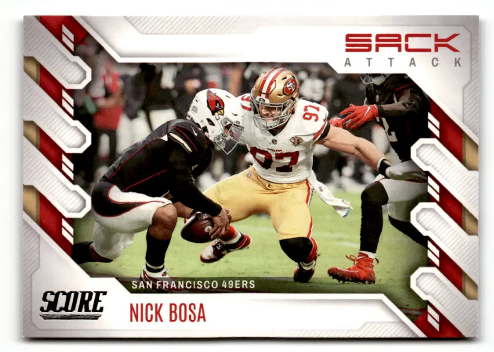 2022 Score Sack Attack #3 Nick Bosa NM Near Mint