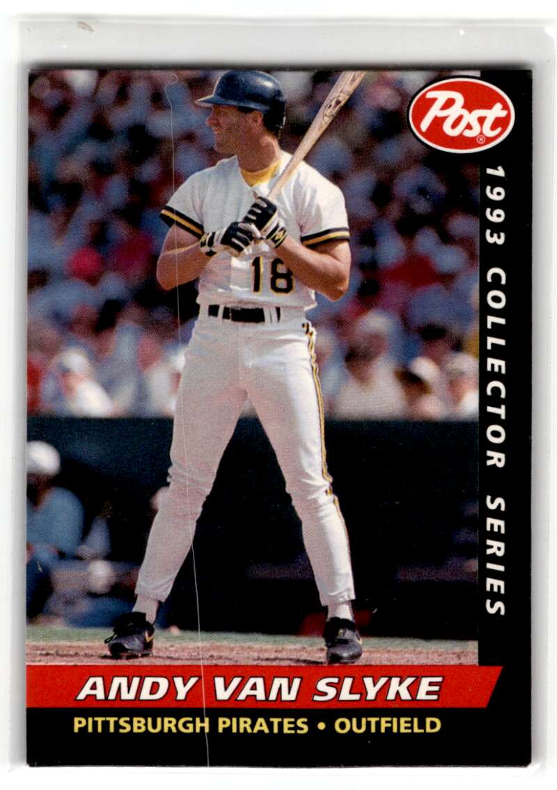 1993 Post Cereal #27 Andy Van Slyke    Pittsburgh Pirates Baseball Cards 