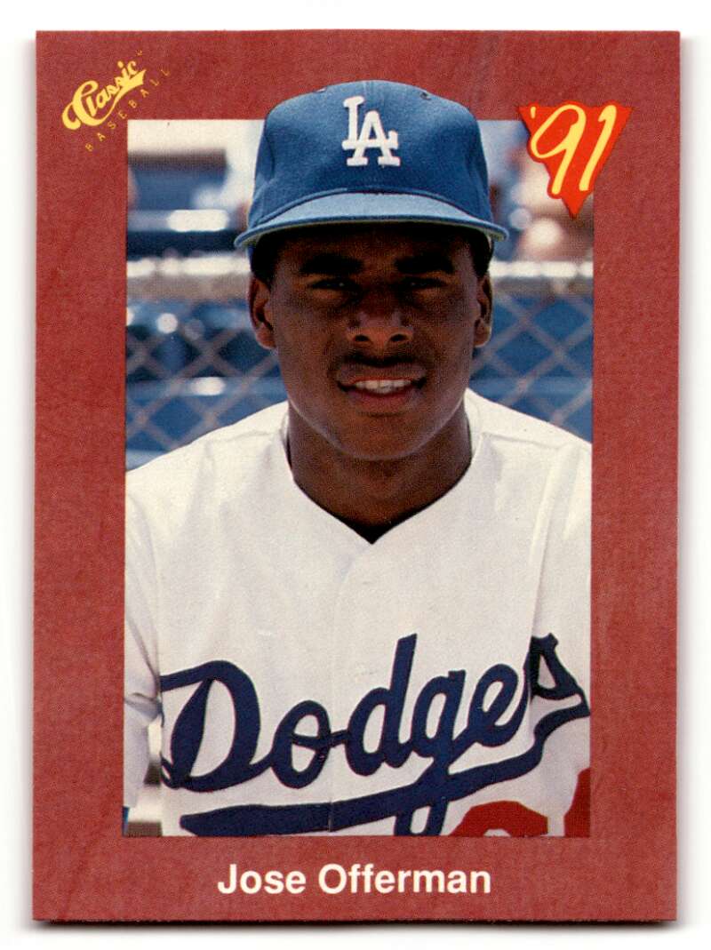 1991 Classic II #T37 Jose Offerman    Los Angeles Dodgers Baseball Cards 