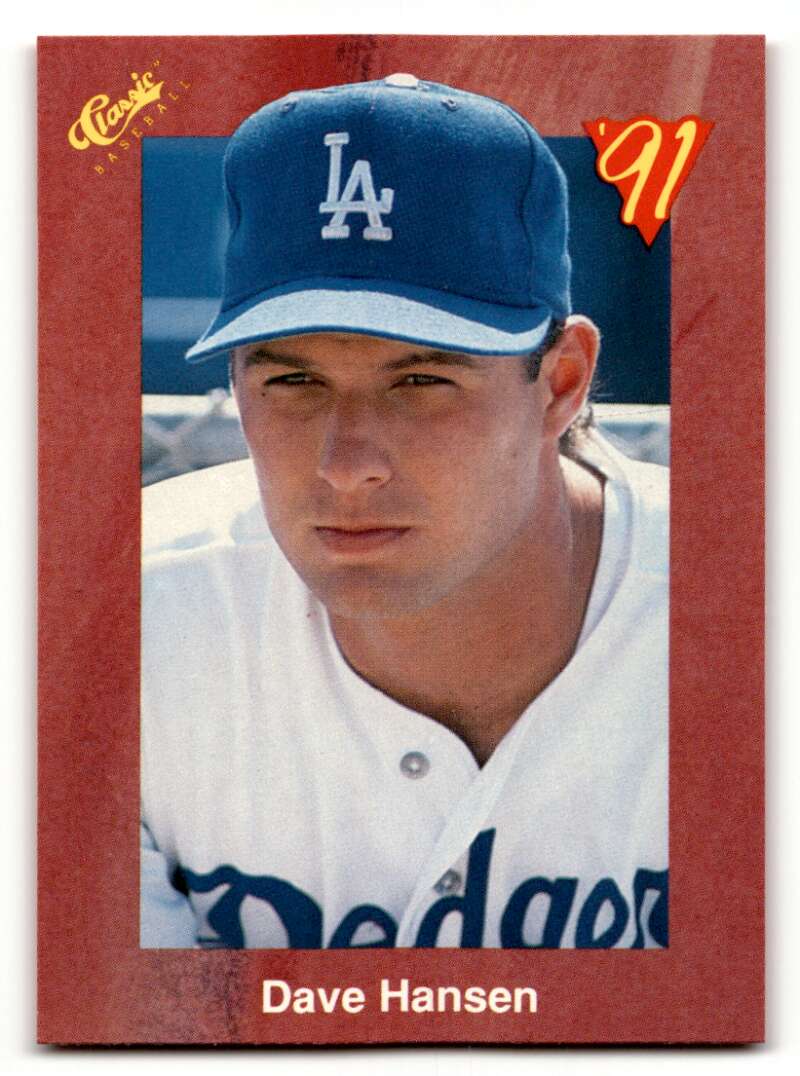 1991 Classic II #T35 Dave Hansen    Los Angeles Dodgers Baseball Cards 