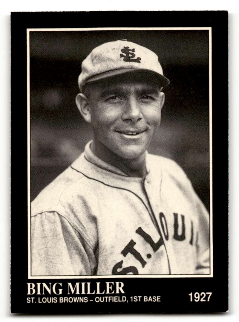 1991 Conlon Collection TSN #192 Bing Miller    St. Louis Browns Baseball Cards 