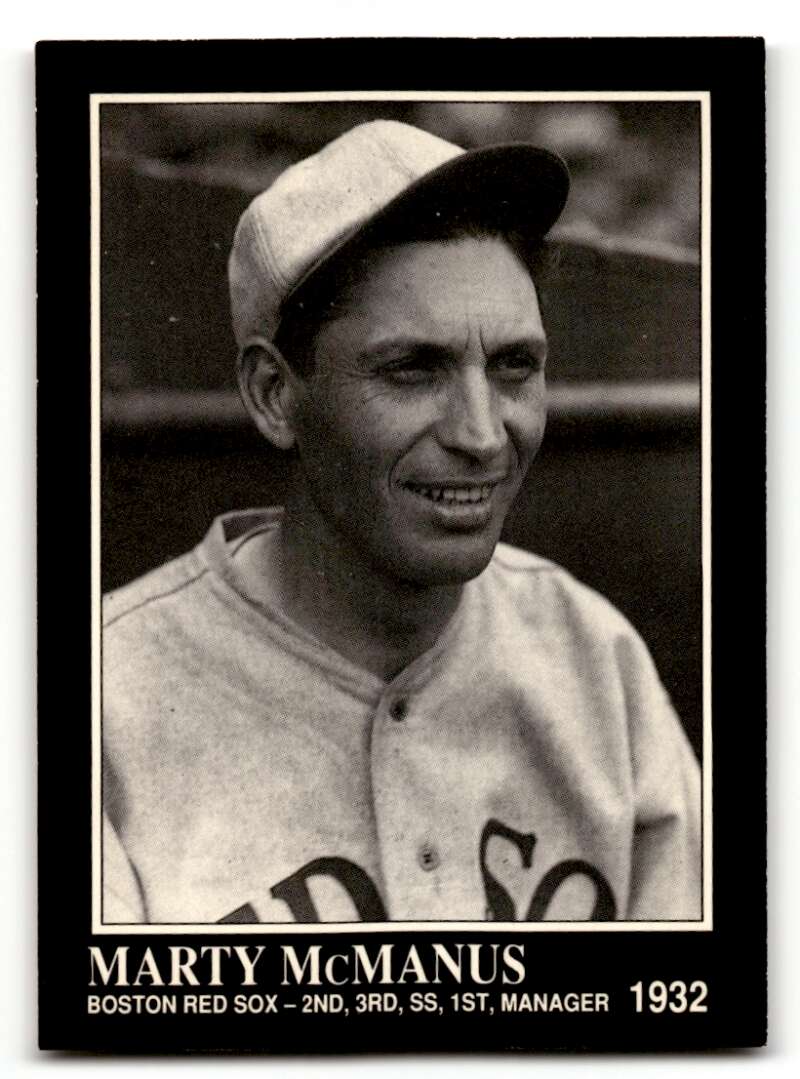 1991 Conlon Collection TSN #189 Marty McManus    Boston Red Sox Baseball Cards 