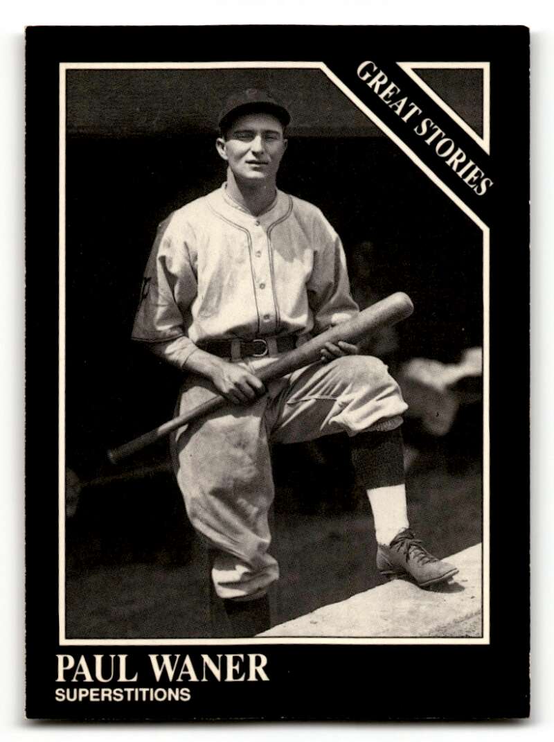 1991 Conlon Collection TSN #167 Paul Waner    Pittsburgh Pirates Baseball Cards 