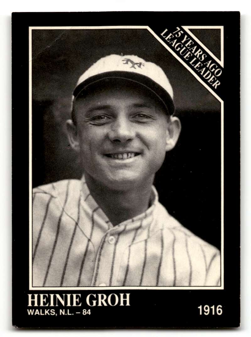 1991 Conlon Collection TSN #163 Heinie Groh    Cincinnati Reds Baseball Cards 