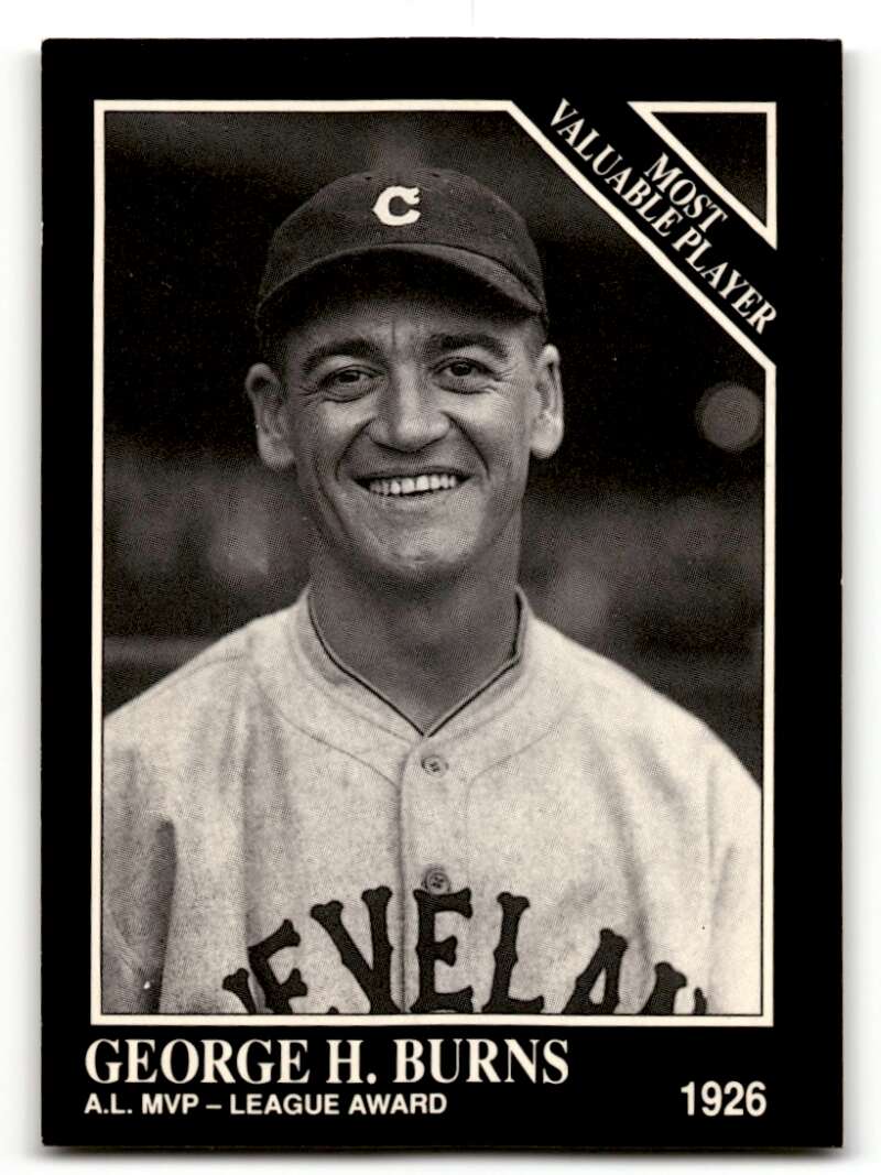 1991 Conlon Collection TSN #309 George H. Burns    Cleveland Indians Baseball Cards 