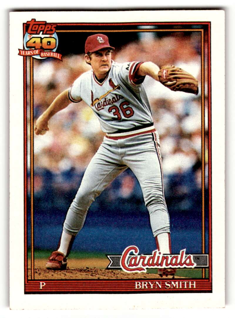 1991 Topps #743 Bryn Smith    St. Louis Cardinals Baseball Cards 