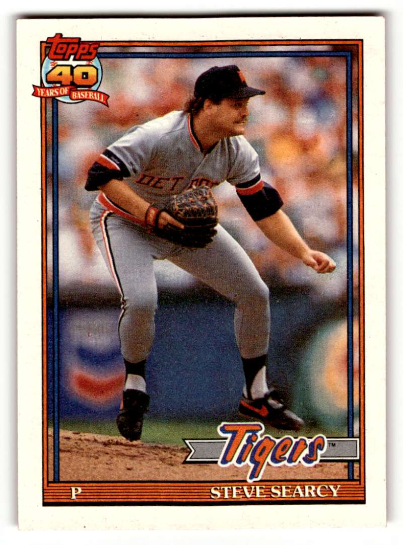 1991 Topps #369 Steve Searcy    Detroit Tigers Baseball Cards 