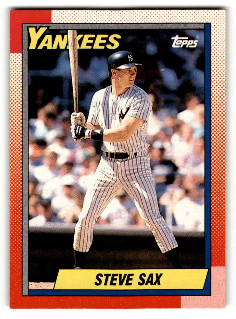 1990 Topps #560 Steve Sax    New York Yankees Baseball Cards EX/NM