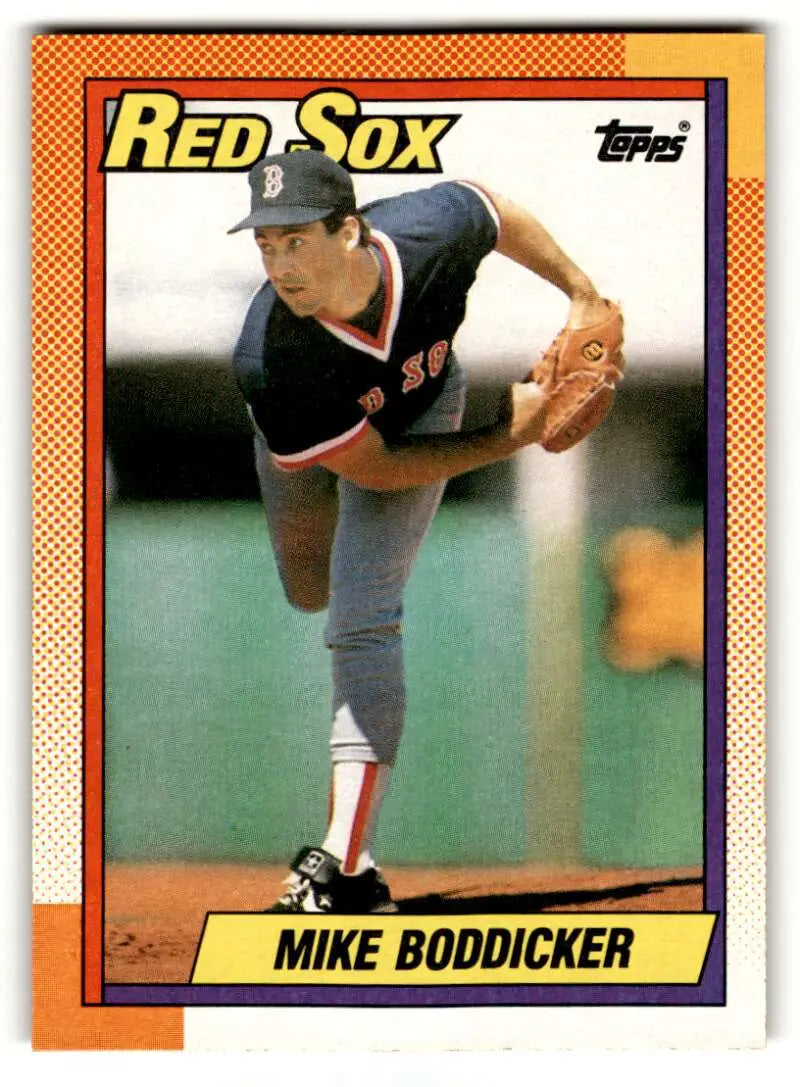 1990 Topps #652 Mike Boddicker    Boston Red Sox Baseball Cards EX/NM