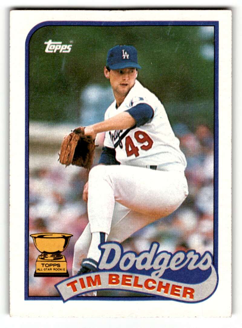 1989 Topps #456 Tim Belcher    Los Angeles Dodgers Baseball Cards EX/NM