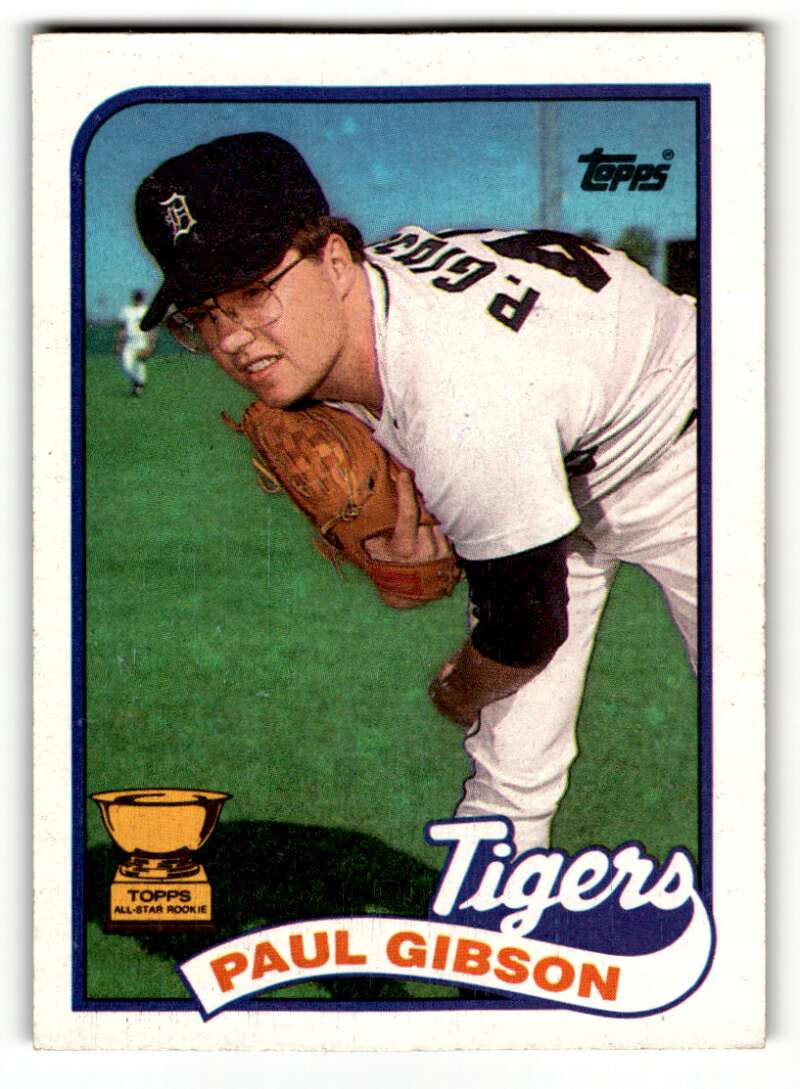 1989 Topps #583 Paul Gibson    Detroit Tigers Baseball Cards EX/NM