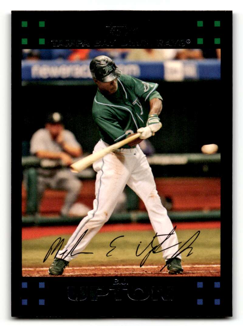 2007 Topps #185 B.J. Upton    Tampa Bay Devil Rays Baseball Cards NM Near Mint