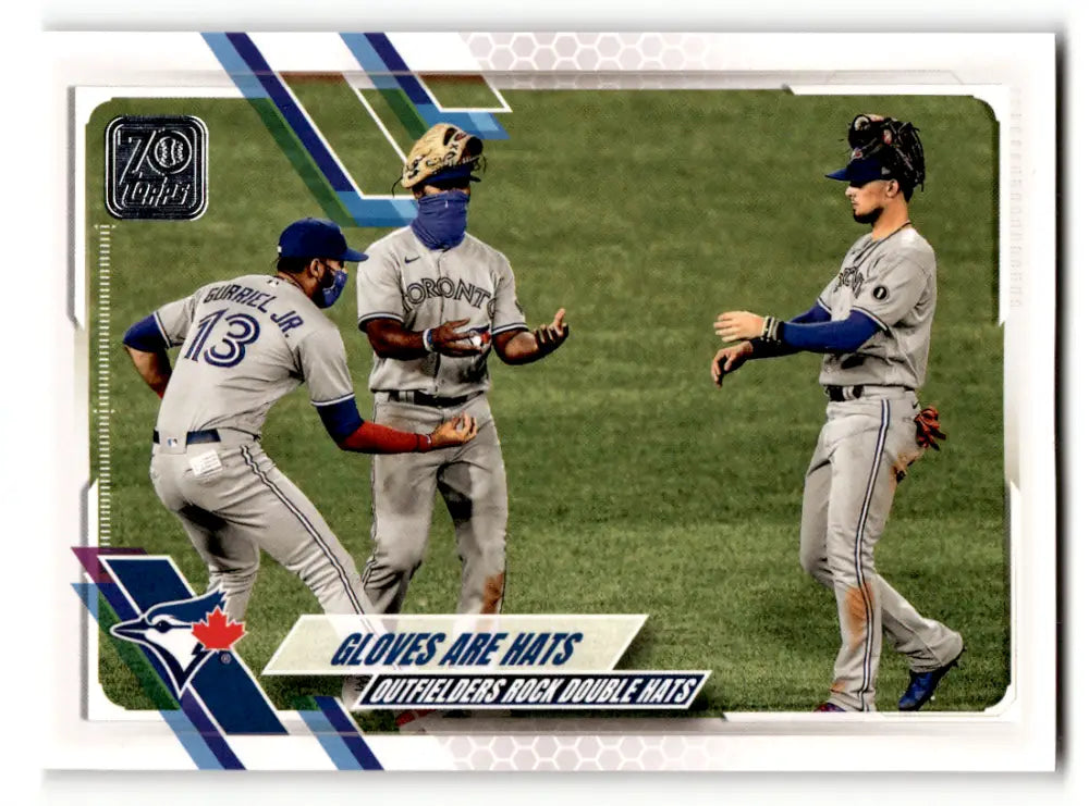 2021 Topps #539 Gloves are Hats NM Near Mint