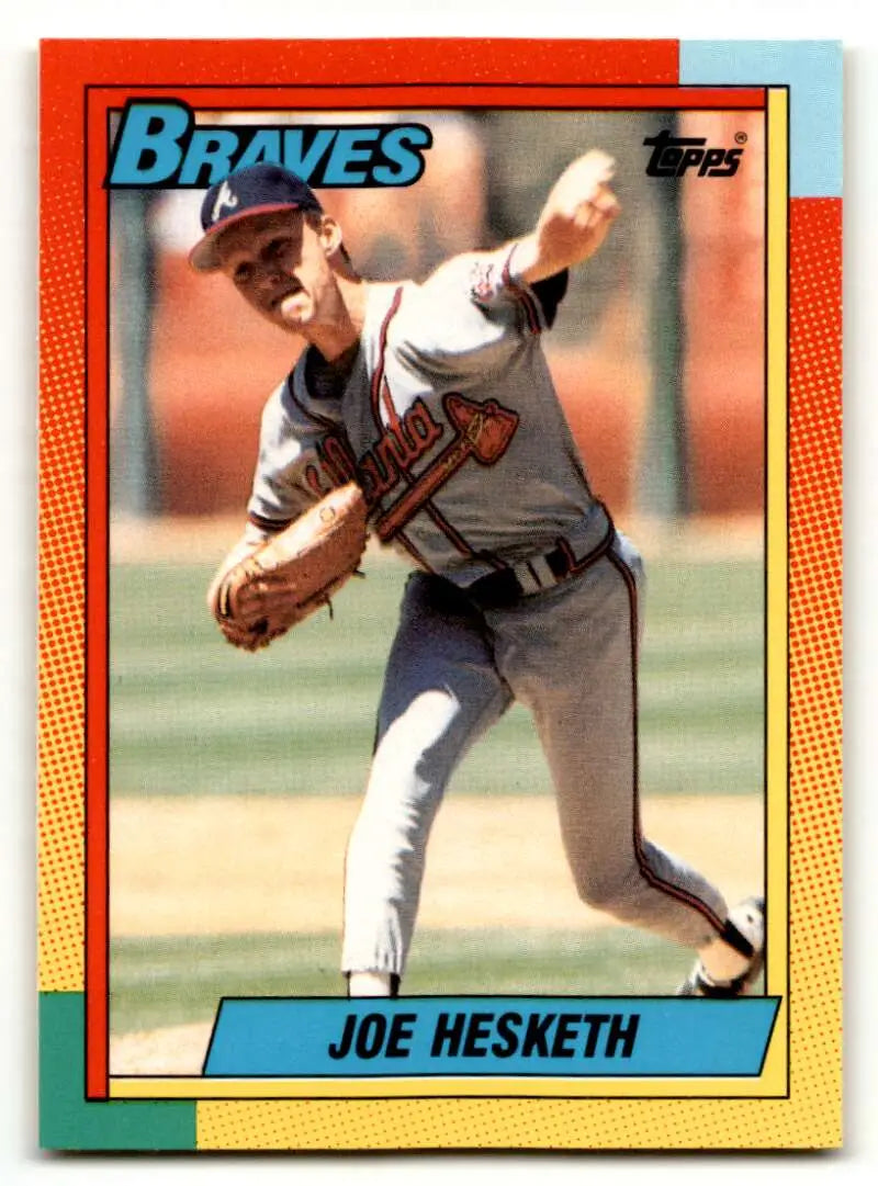 1990 Topps Traded #40T Joe Hesketh    Atlanta Braves Baseball Cards NM Near Mint