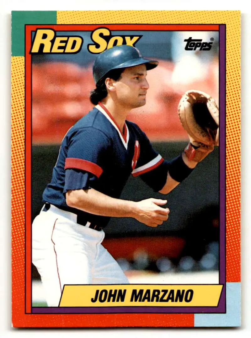 1990 Topps Traded #69T John Marzano    Boston Red Sox Baseball Cards NM Near Mint