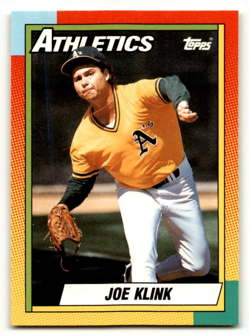 1990 Topps Traded #51T Joe Klink    Oakland Athletics Baseball Cards NM Near Mint
