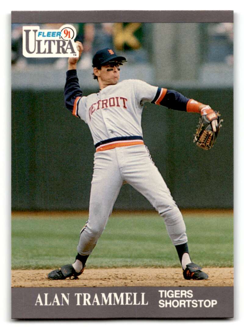 1991 Ultra #129 Alan Trammell    Detroit Tigers Baseball Cards EX/NM