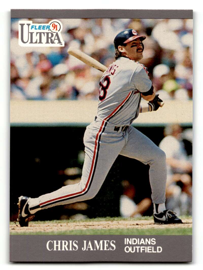 1991 Ultra #111b Chris James    Cleveland Indians Baseball Cards EX/NM